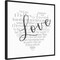 Mother's Day Heart Love by Cynthia Coulter 22-in. W x 22-in. H. Canvas Wall Art Print Framed in Black